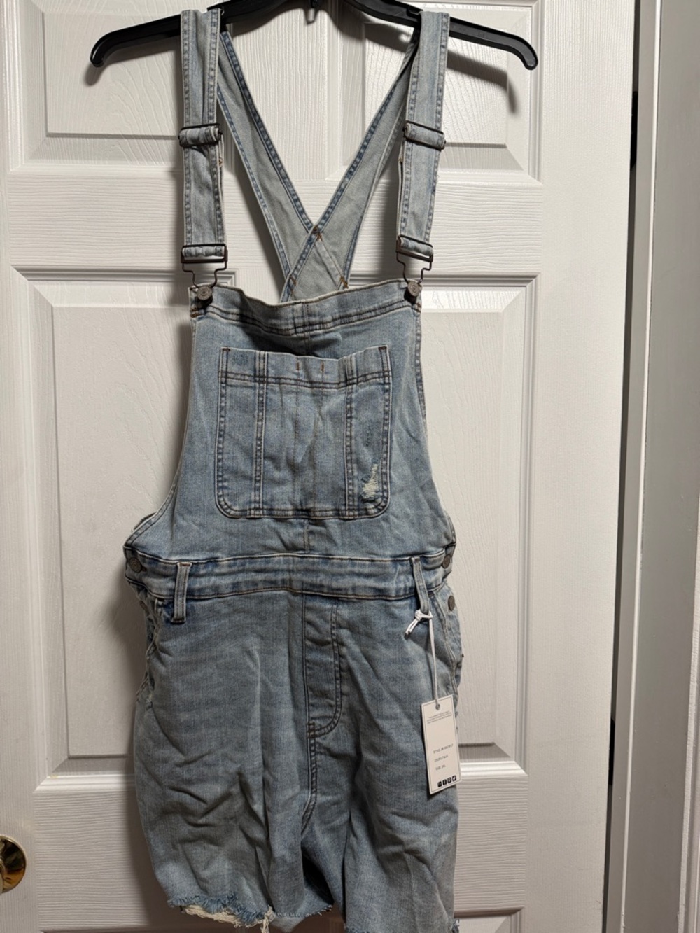 Judy Blue Light Wash Denim Short Overalls